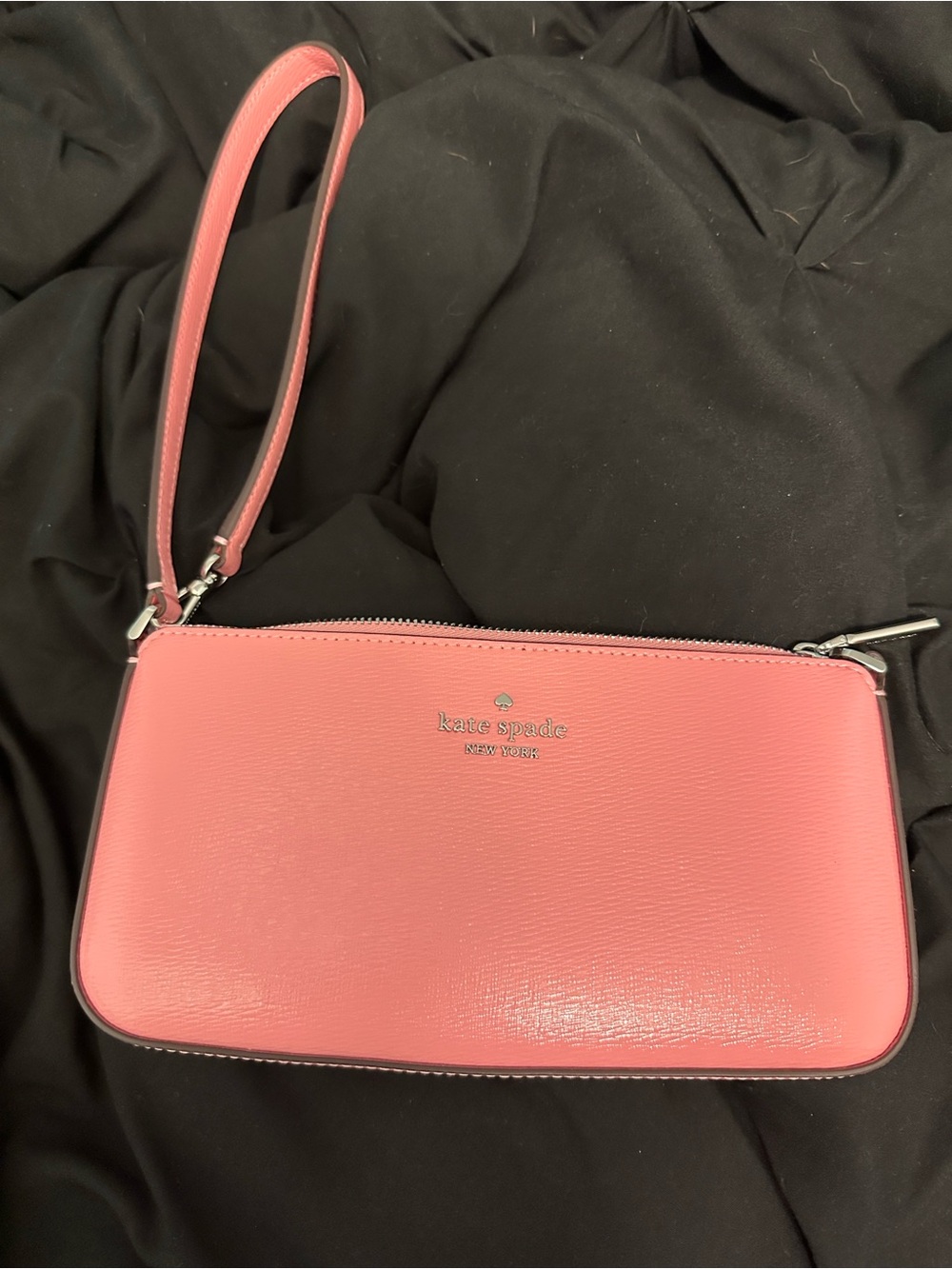 kate spade Coral Pink Leather Wristlet